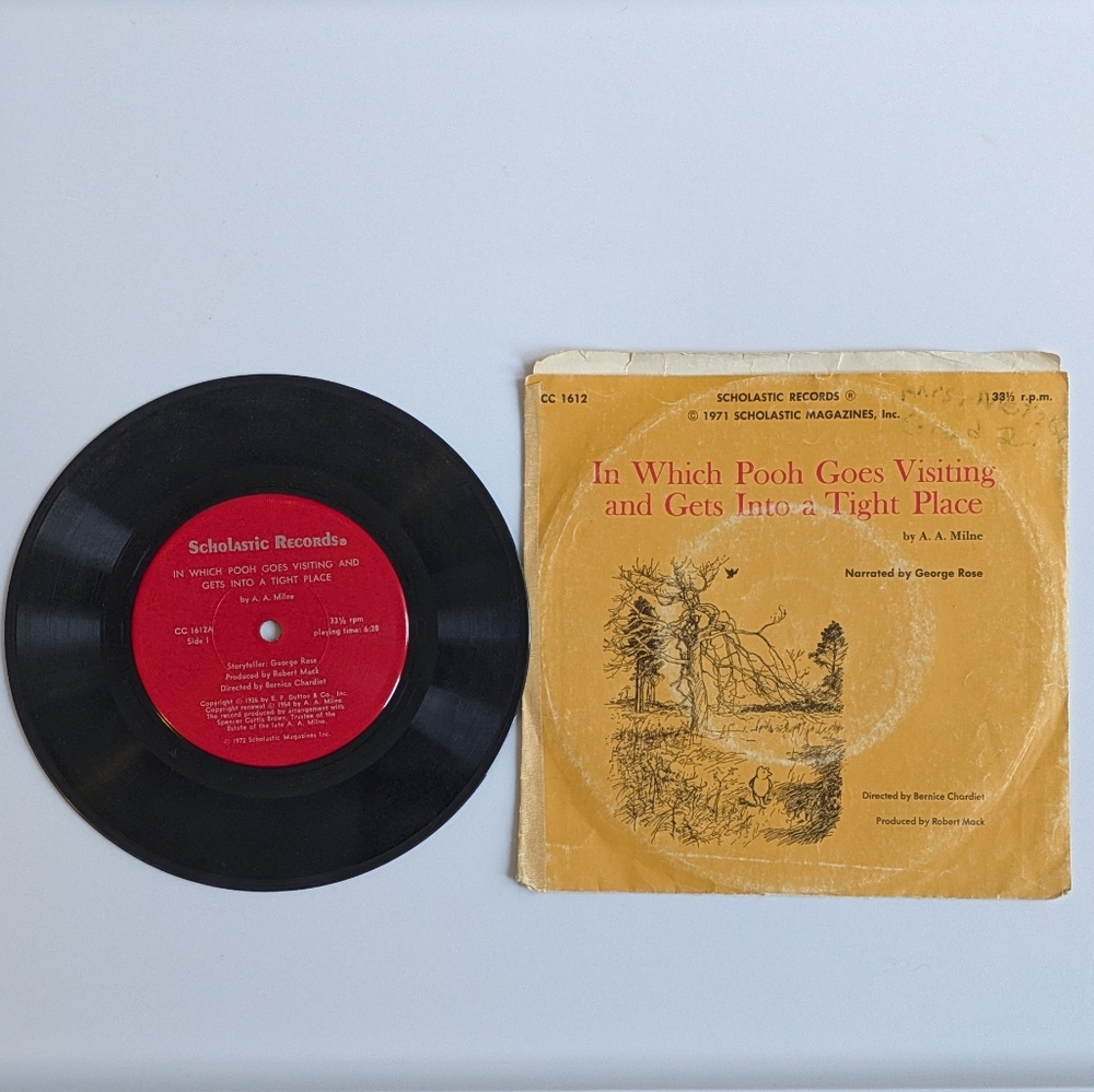 Vintage Scholastic Records, Children's Story Album Set, 70s Pooh, King, Sendak - Picture 3 of 12